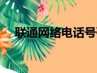 联通网络电话号码多少（联通网络电话）