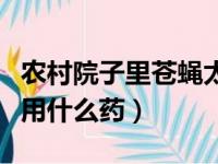 农村院子里苍蝇太多如何处理（大面积灭苍蝇用什么药）