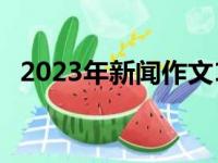 2023年新闻作文100字（新闻作文100字）