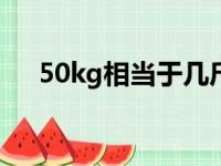 50kg相当于几斤（体重kg是什么意思）