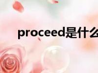 proceed是什么意思中文（proceeds）