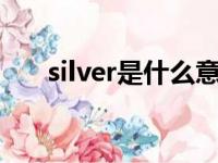 silver是什么意思（gold是什么意思）