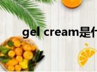 gel cream是什么意思（gel cream）