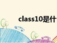 class10是什么内存卡（class10）