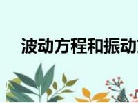 波动方程和振动方程的区别（波动方程）