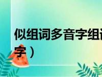 似组词多音字组词 二年级上册（似组词多音字）