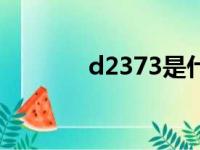 d2373是什么车型（d2373）