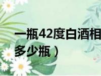 一瓶42度白酒相当于多少瓶啤酒（一打啤酒多少瓶）