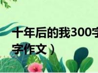 十年后的我300字作文初一（十年后的我300字作文）