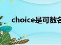 choice是可数名词吗（choice可数吗）