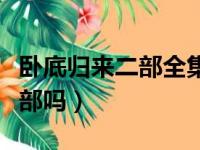 卧底归来二部全集在线观看（卧底归来有第二部吗）