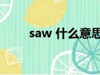 saw 什么意思（sawg是什么意思）