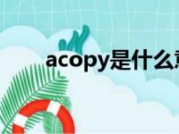 acopy是什么意思（acup什么意思）