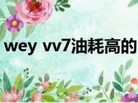 wey vv7油耗高的吓人（wey vv7真实油耗）