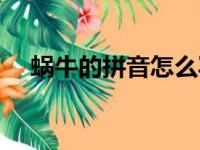 蜗牛的拼音怎么写（苹果的拼音怎么写）