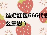 结婚红包666代表什么意思（红包666代表什么意思）