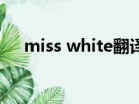 miss white翻译成中文（miss white）