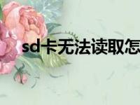 sd卡无法读取怎么办（sd 122 goc vn）