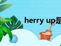 herry up是什么意思（herry）