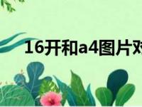 16开和a4图片对比（16开纸是a4纸吗）