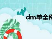 dm单全称（dm单是什么）