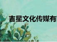 吉星文化传媒有限公司怎么样（吉星文）