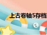 上古卷轴5存档文件（上古卷轴5存档）