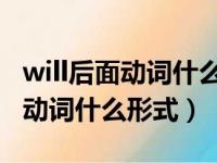 will后面动词什么形式 有哪些用法（will后面动词什么形式）