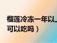 榴莲冷冻一年以上可以吃吗（榴莲放冷冻1年可以吃吗）