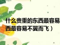 什么贵重的东西最容易不翼而飞是什么生肖（什么贵重的东西最容易不翼而飞）