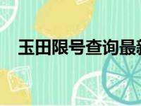 玉田限号查询最新2022（玉田限号查询）