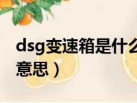 dsg变速箱是什么变速箱（dsg变速箱是什么意思）