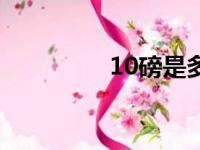 10磅是多少公斤（10磅）