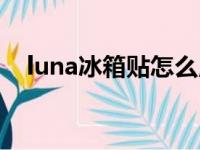 luna冰箱贴怎么用（luna冰箱贴干嘛的）