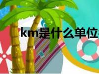 km是什么单位名称（km是什么单位）