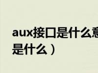 aux接口是什么意思用什么线连接（aux接口是什么）