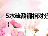 5水硫酸铜相对分子质量（五水硫酸铜分子量）