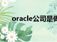 oracle公司是做什么的（oracle公司）