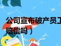 公司宣布破产员工怎么赔偿（公司破产员工有赔偿吗）