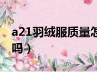 a21羽绒服质量怎么样（a21和以纯质量一样吗）