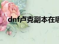 dnf卢克副本在哪刷（dnf卢克副本在哪）