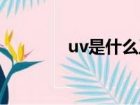 uv是什么工艺（uv是什么）