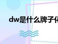 dw是什么牌子化妆品（dw是什么牌子）