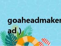 goaheadmakemyday是什么意思（goahead）