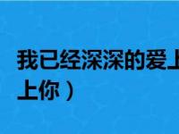 我已经深深的爱上你了句子（我已经深深的爱上你）