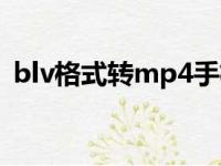 blv格式转mp4手机软件（blv格式转mp4）