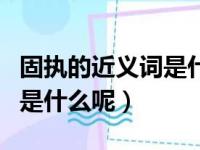 固执的近义词是什么呢一年级（固执的近义词是什么呢）