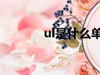 ul是什么单位（l是什么单位）