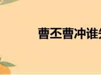 曹丕曹冲谁先死了（曹丕 曹冲）