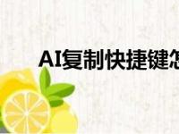 AI复制快捷键怎么用（ai复制快捷键）